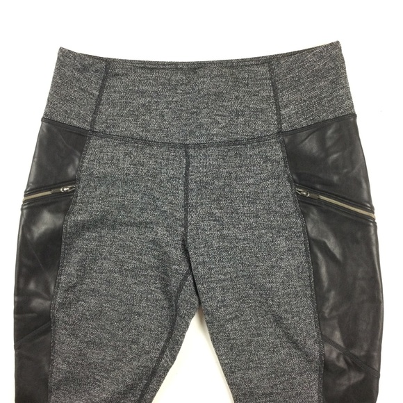 ATHLETA Herringbone Luxe Metro Drifter Leggings Sz Large Petite LP - Picture 4 of 13